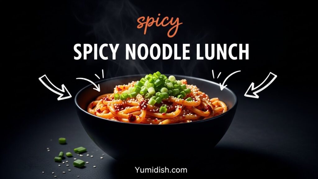 Spicy noodles lunch recipe idea